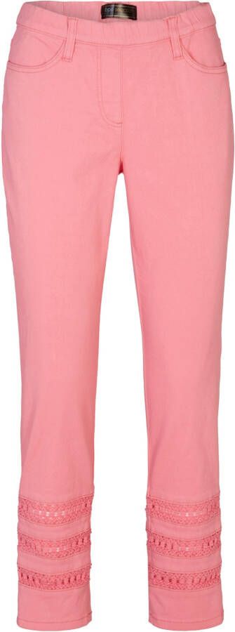 bonprix 7/8 stretch broek met broderie anglaise
