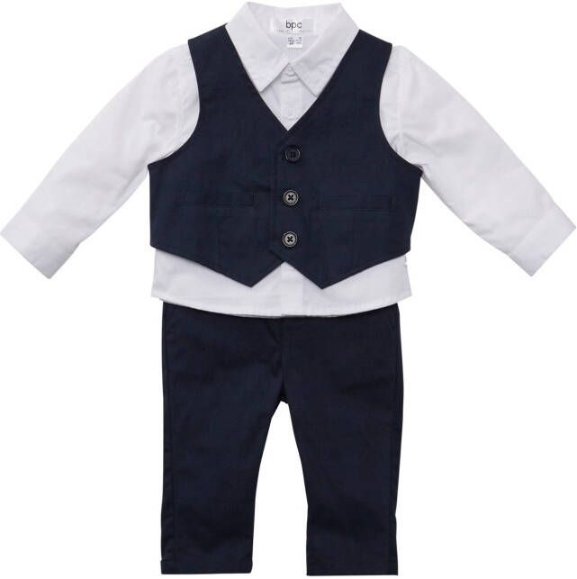 bonprix Baby gilet, overhemd en broek(3 dlg. set )