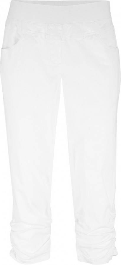 bpc bonprix collection Capri met elastische band en plooitjes, wit