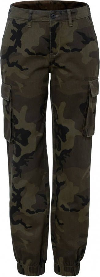 bonprix Cargo broek met camouflageprint