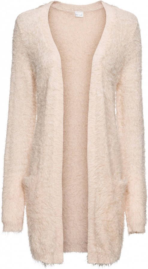 bonprix Lang vest in fluffy look