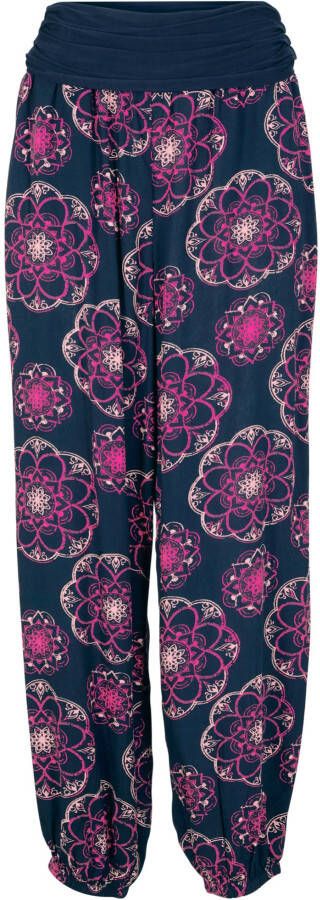 bonprix Gedessineerde harembroek met jersey comfortband en zakken