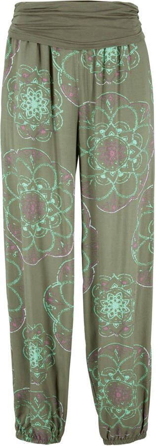 bonprix Gedessineerde harembroek met jersey comfortband en zakken