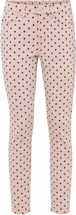 BODYFLIRT Gedessineerde stretch broek, vintage roze/zwart gestippeld