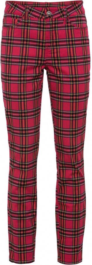 bonprix Geruite stretch broek