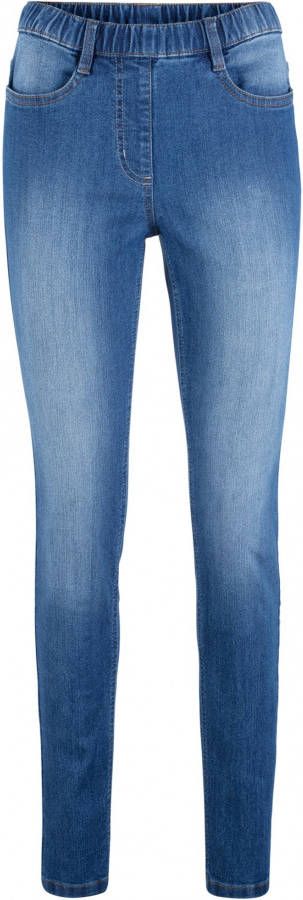bpc bonprix collection Jegging met comfortband, straight, blauw denim