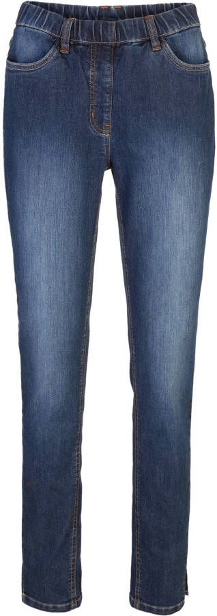 bonprix Jegging met splitten en comfortband, skinny