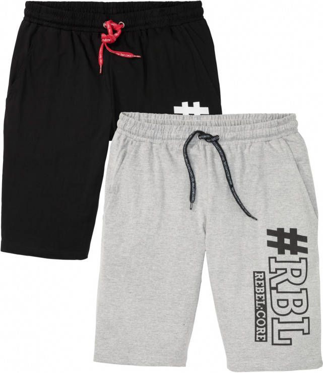 bonprix Jersey bermuda(set van 2 ), regular fit