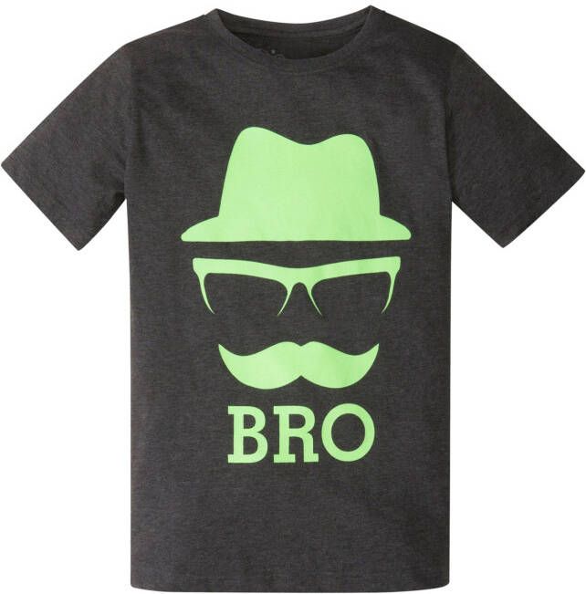 bonprix Jongens T shirt met coole print van biologisch katoen