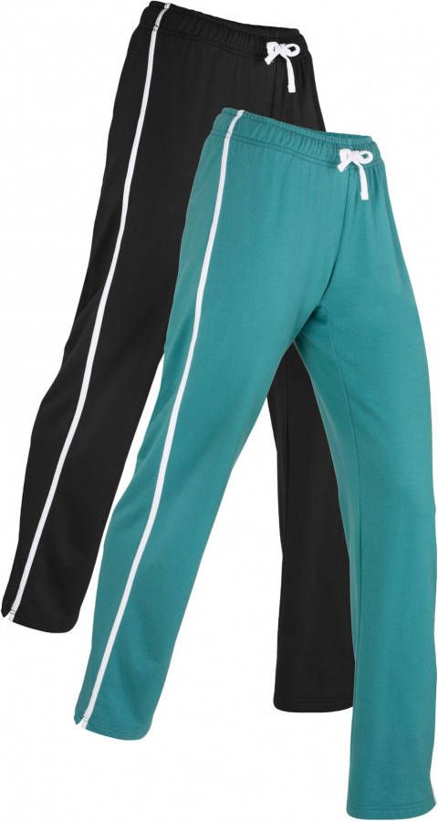 bonprix Katoenen sweatpants(set van 2 ), straight