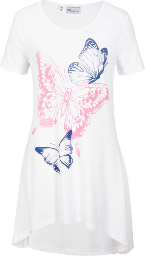 bonprix Longshirt met puntige onderrand