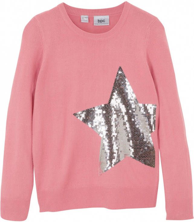 bonprix Meisjes gebreide trui met pailletten