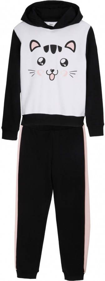 bonprix Meisjes sweater en sweatpants(2 dlg. set )