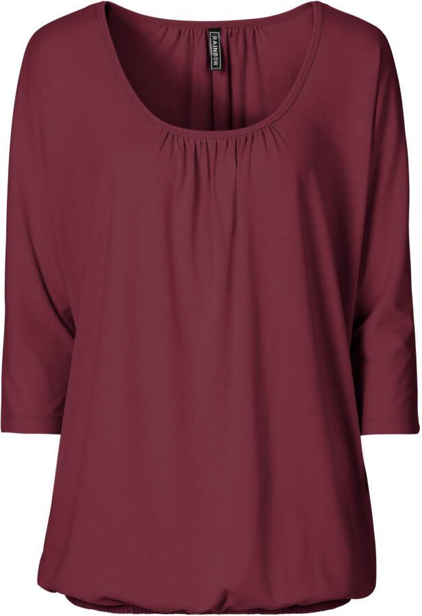 RAINBOW Oversized shirt, bordeaux