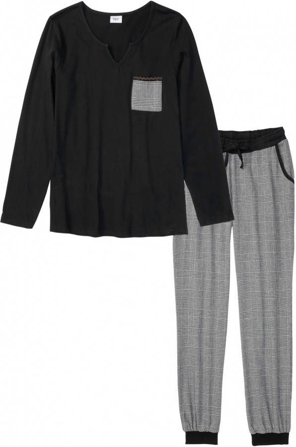 bonprix Pyjama met flanellen broek(2 dlg. set )