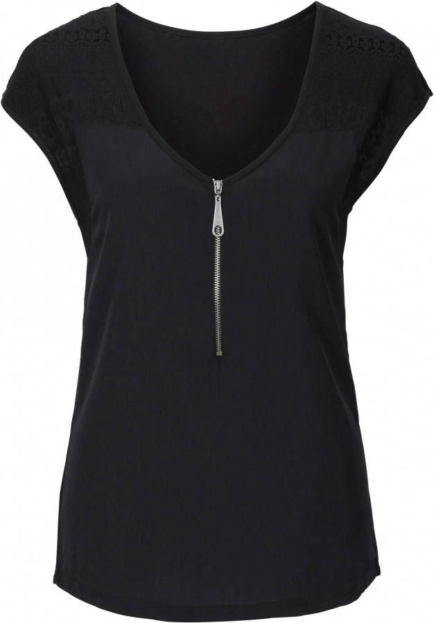 bonprix Shirt met kant