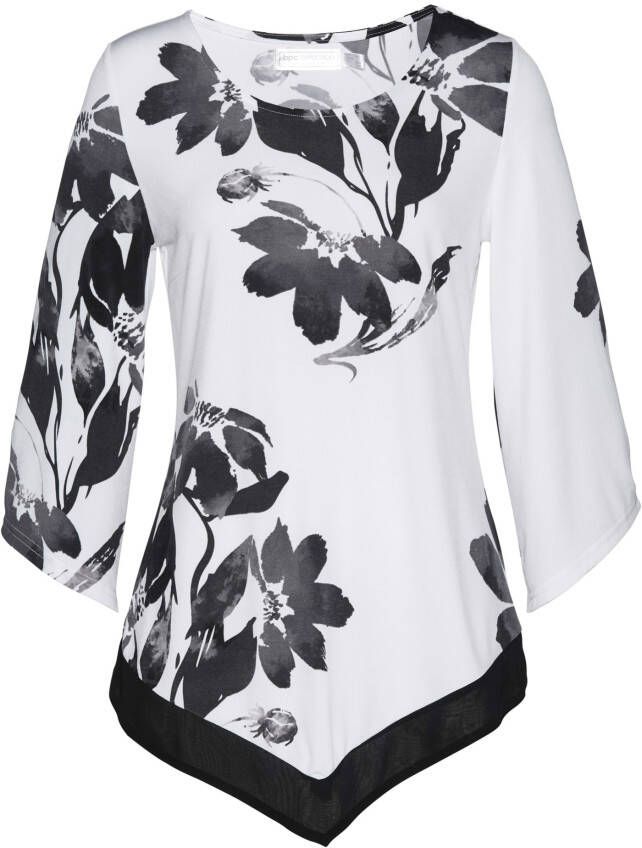 bonprix Shirt tuniek met bloemenprint