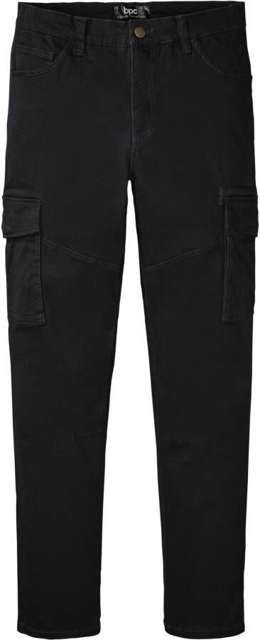 bonprix Slim fit stretch cargo broek, straight