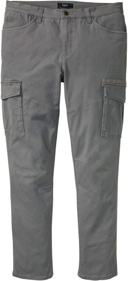 bonprix Slim fit stretch cargo broek, straight