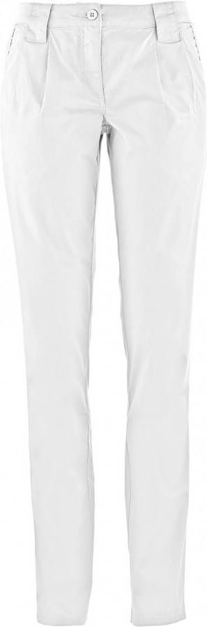 bpc bonprix collection Stretch chino, wit, 98% katoen, 2% elastan