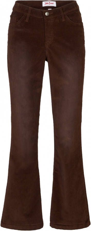 bonprix Stretch corduroy broek, flared