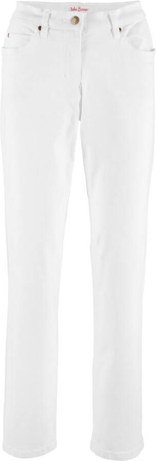 John Baner JEANSWEAR Stretchjeans STRAIGHT, wit, 99% katoen, 1% elastan