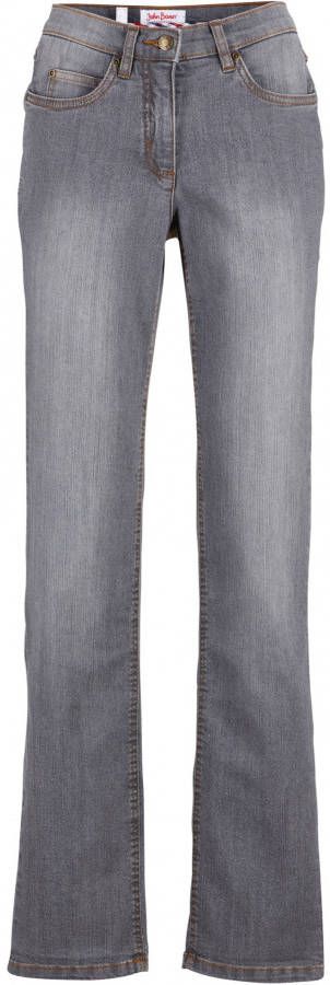 John Baner JEANSWEAR Stretchjeans STRAIGHT, grijs used