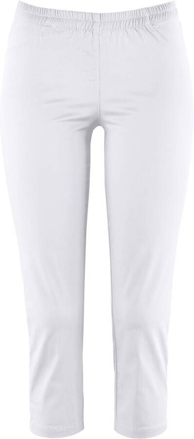 bpc bonprix collection 3/4 stretch tregging, wit, 98% katoen, 2% elastan