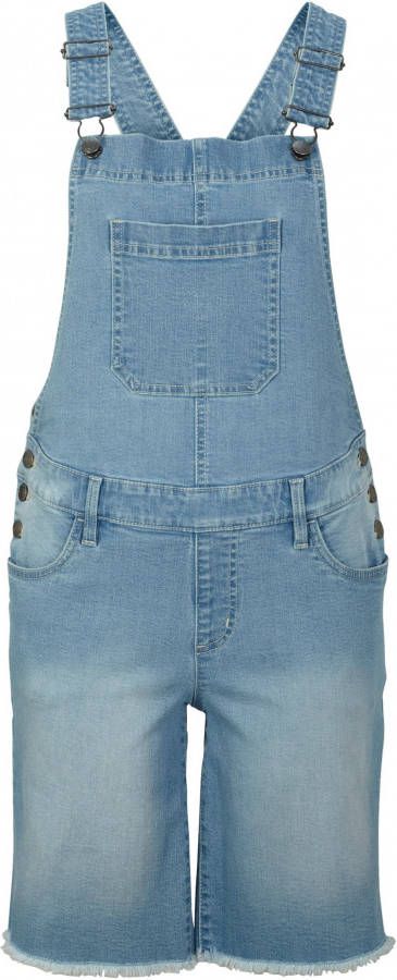 bonprix Comfort stretch denim tuinbroek, wide