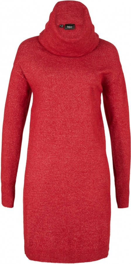 bonprix Gebreide jurk met wijde col