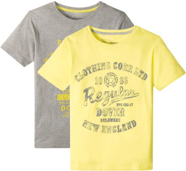bonprix Jongens T shirt(set van 2)van biologisch katoen
