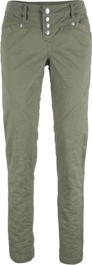 bpc bonprix collection Stretch broek van crashed katoen