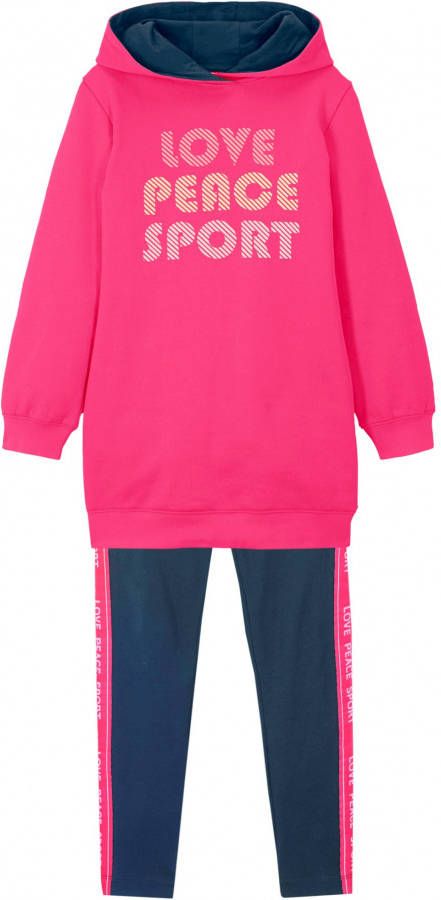 bonprix Meisjes sweater en legging(2 dlg. set)met biologisch katoen