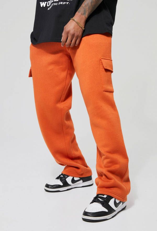 boohoo Baggy Cargo Joggingbroek, Orange