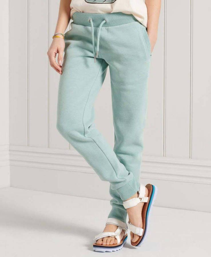 Superdry tapered fit joggingbroek groen