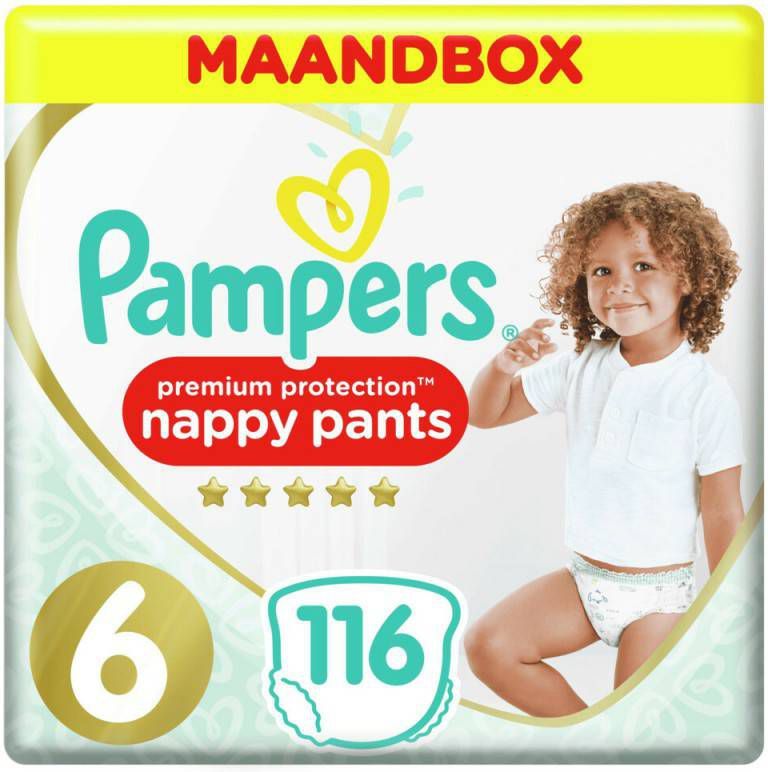 Pampers Luiers Premium Protection Maat Pants 6 Extra Large 116 Luier 15+ Maandbox