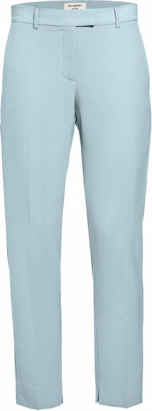 Beaumont Mid waist slim fit cropped pantalon met persplooi