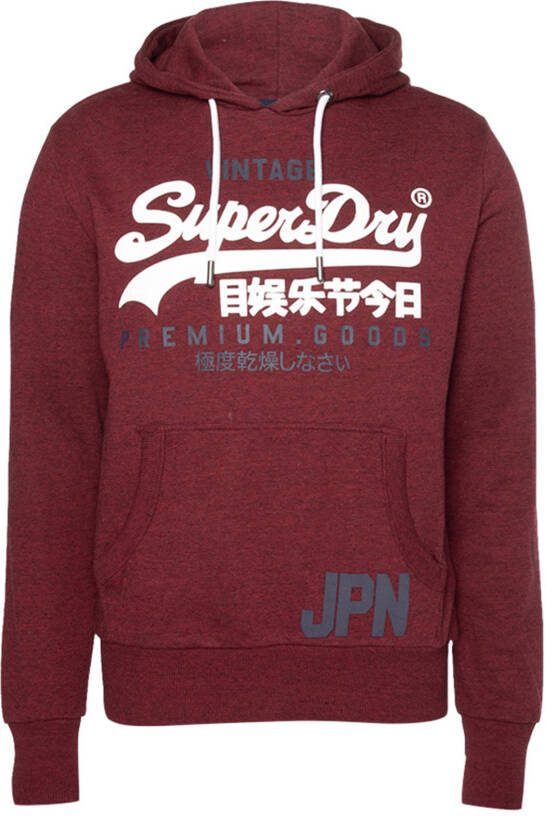 Superdry Hoodie met Buidelzak Heren