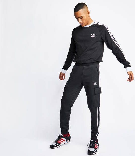 Adidas Adicolor Cargo Heren Broeken Black 70% Katoen, 30% Polyester