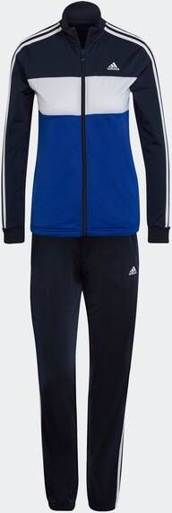 Adidas Performance Tiberio trainingspak donkerblauw/wit