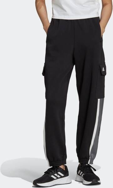 Adidas Essentials Pin Stripe Block Cargo Joggers Dames Broeken