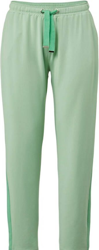 Janet & Joyce Jogpants met elastische band Mintgroen