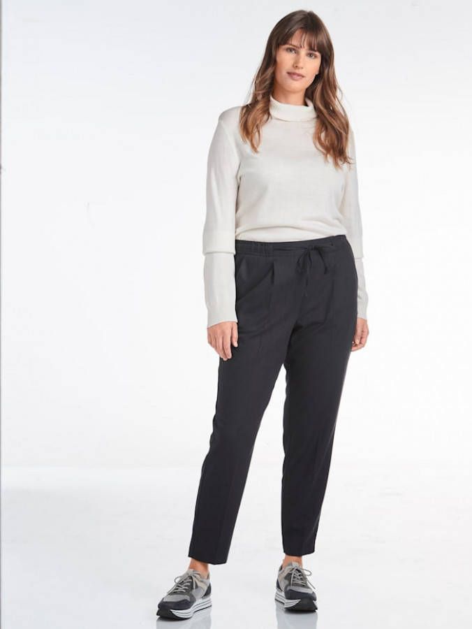MIAMODA Broek van gemêleerd materiaal Donkergrijs