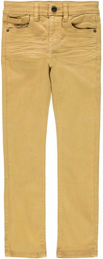 name it ! Jongens Lange Broek Maat 110 Bruin Katoen/elasthan
