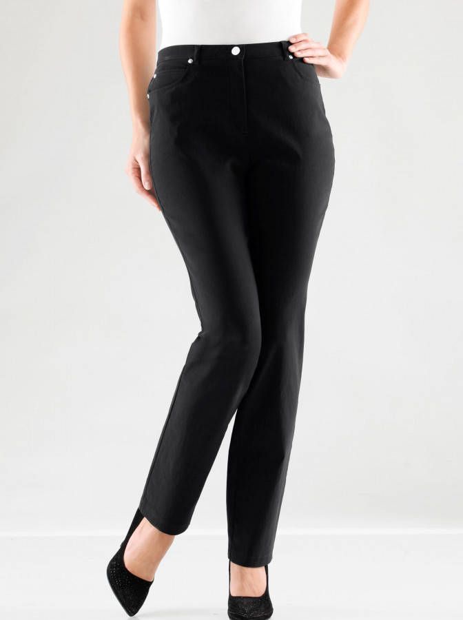 5 pocketbroek in zwart van Stehmann Comfort line