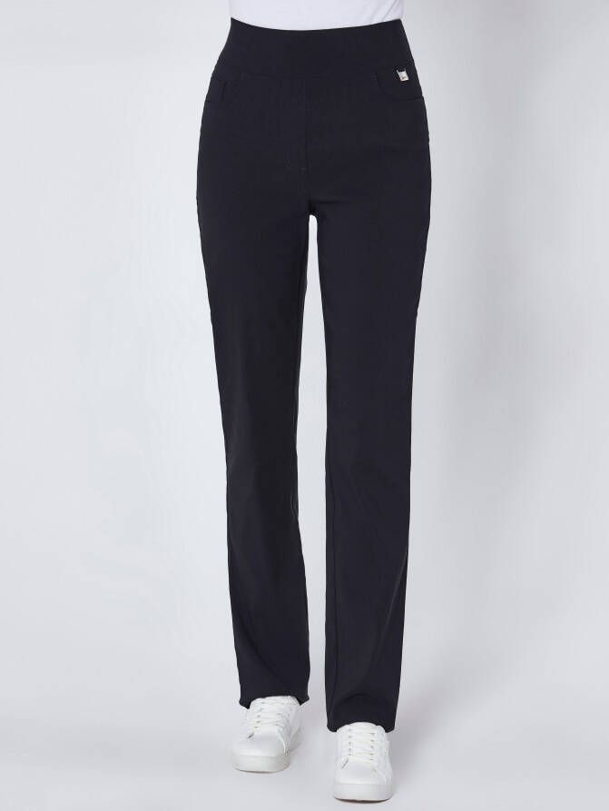 Broek van lyocell in marine van Stehmann Comfort line