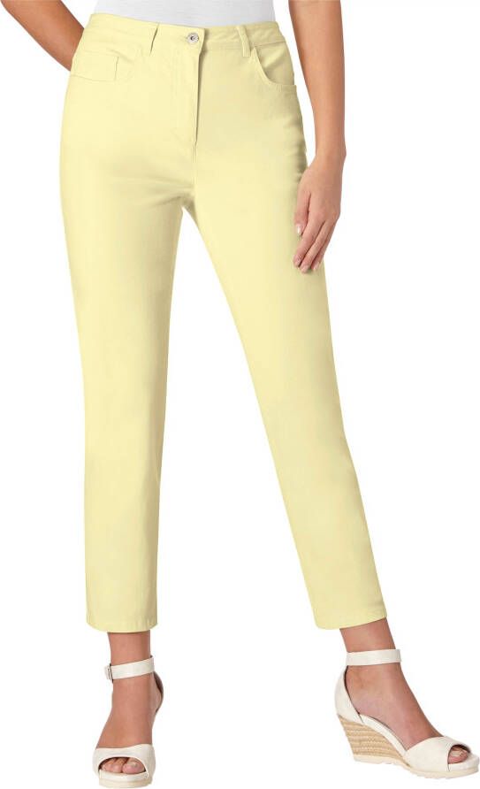 Stretchbroek in lichtgeel van heine