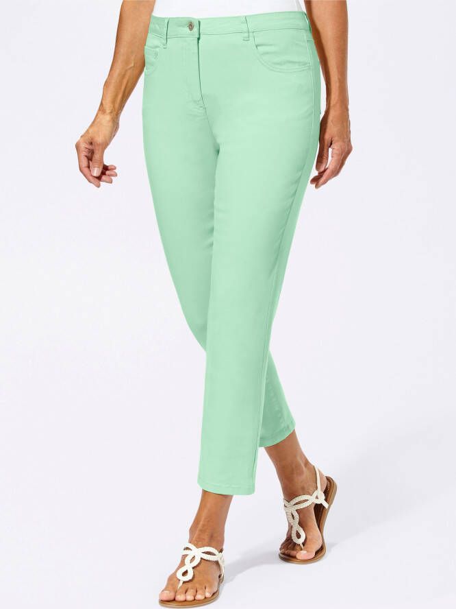 Stretchbroek in mint van heine