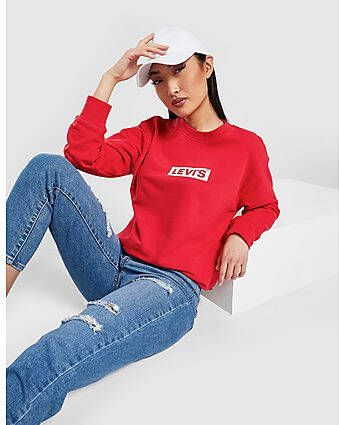Levis Levi's Boxtab Sweater Dames Red Dames