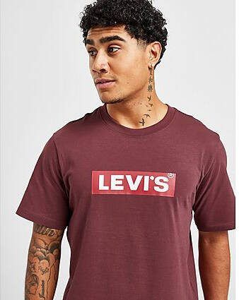 Levis Levi's Boxtab T Shirt Red Heren